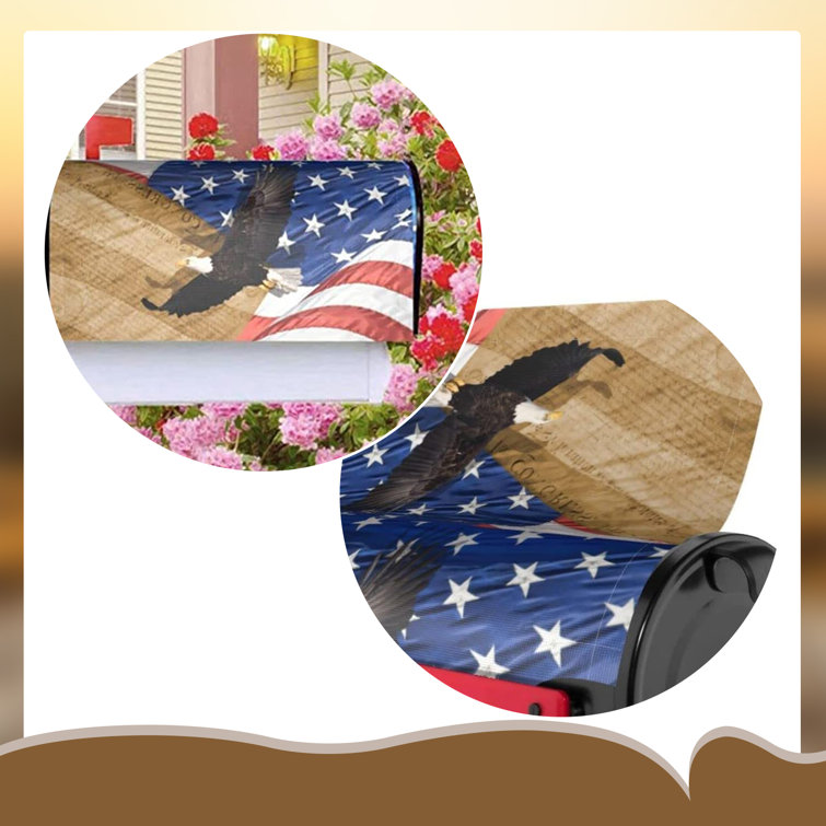 Eternal Night Plastic Patriotic Magnetic Mailbox Cover Wayfair Canada   Plastic Patriotic Magnetic Mailbox Cover 